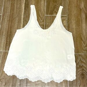 Joie White Eyelet Camisole